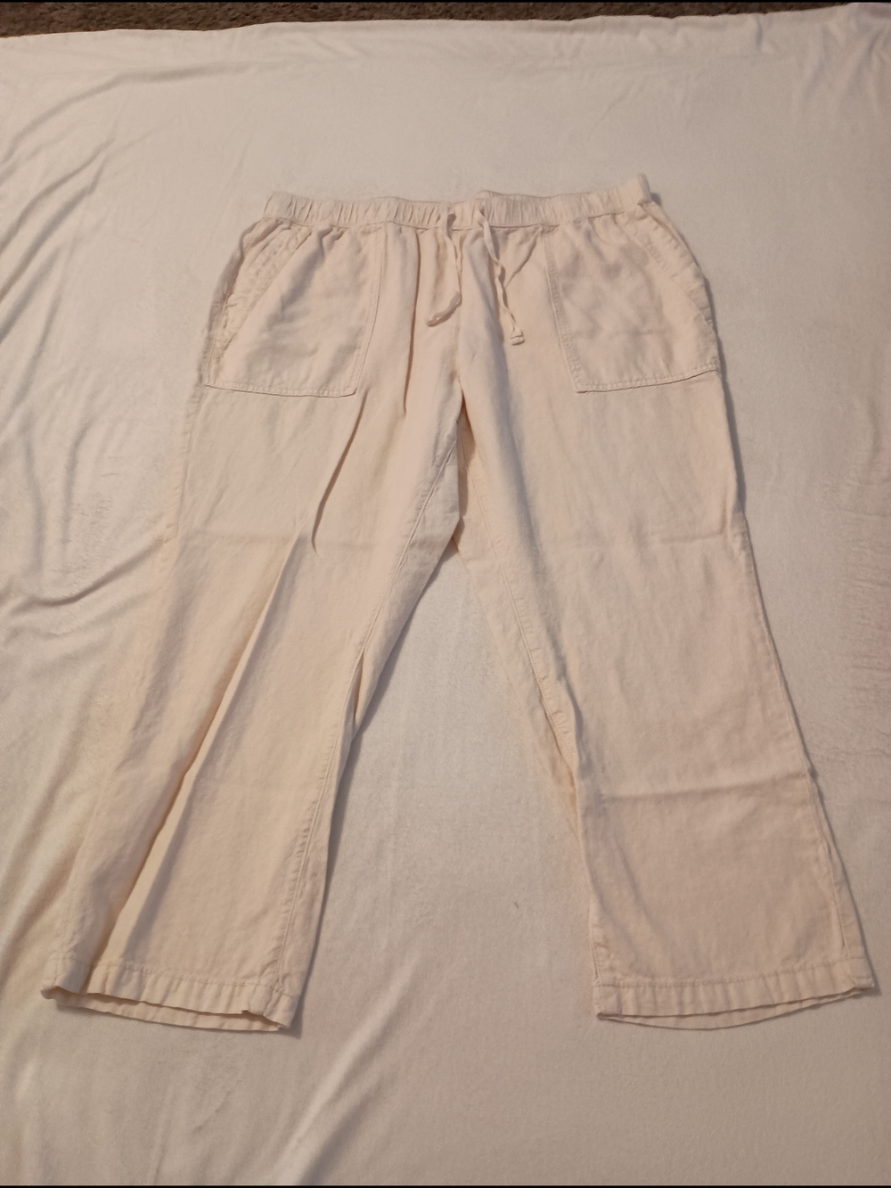 Pilcro Anthropology Linen Relaxed  Slouchy Fit Drawstring Pants Women's Size XL